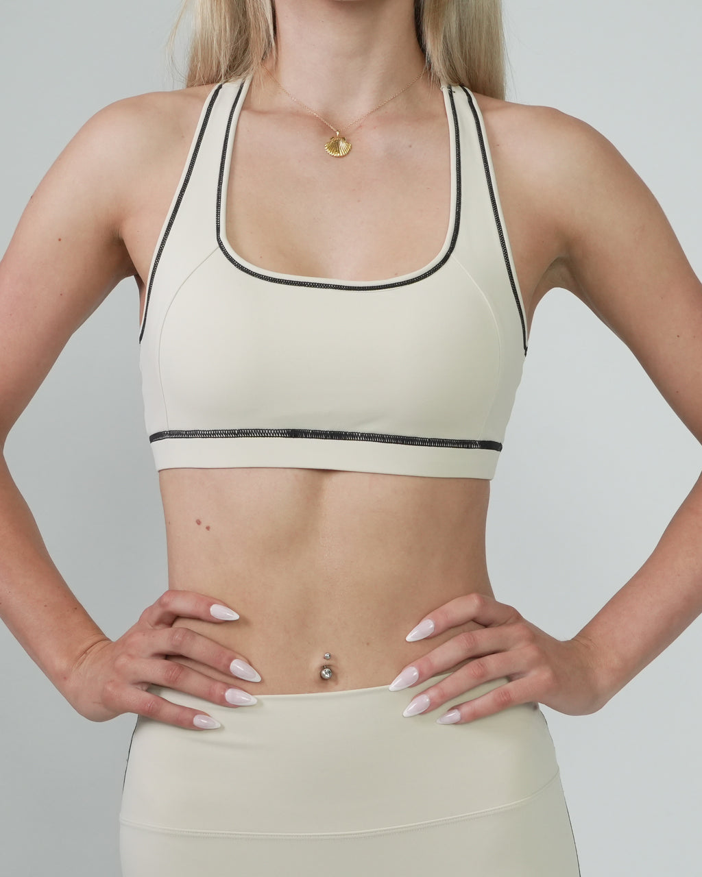 Stitch Contour Crop | Custard