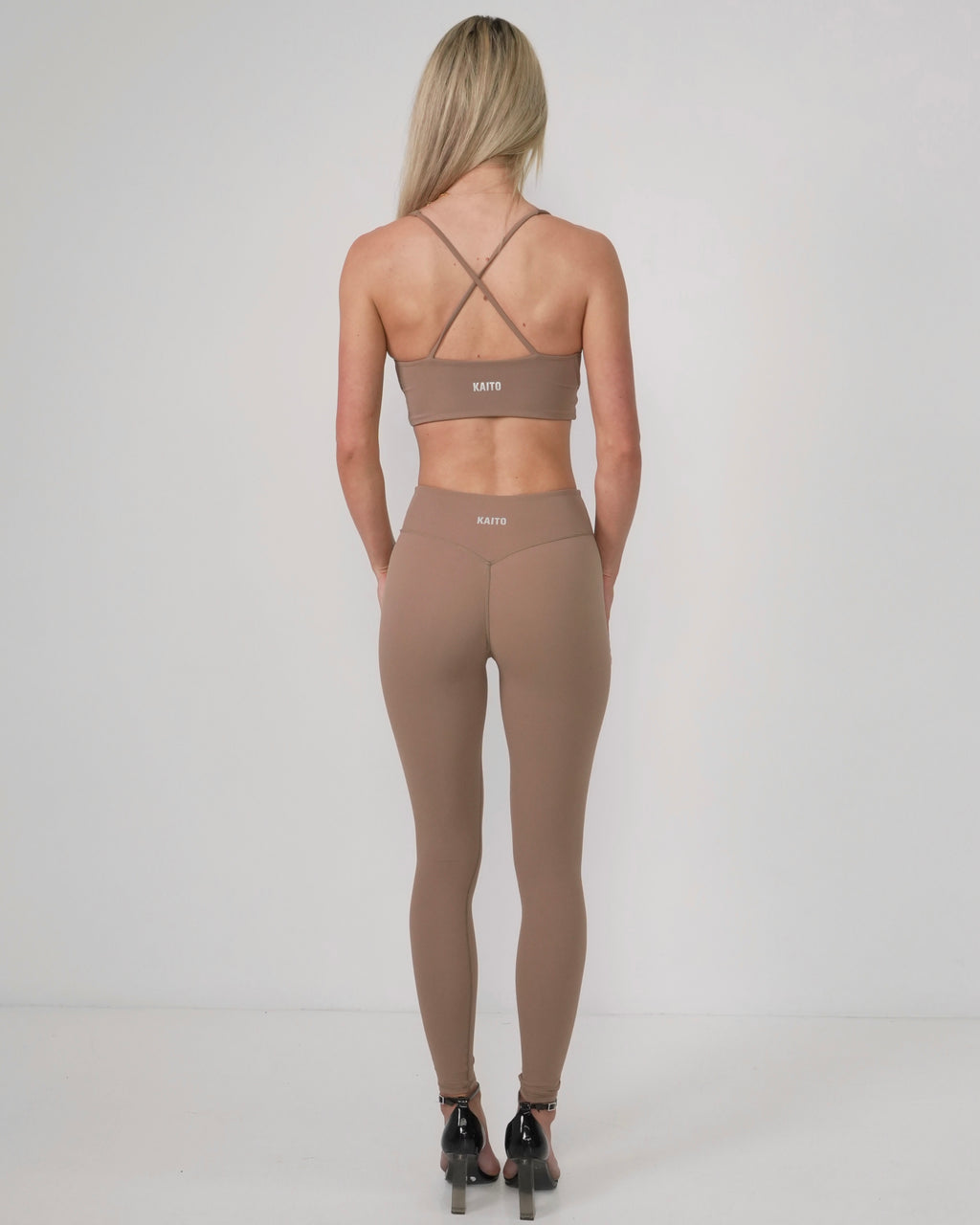 Tummy Control Invisible Scrunch Leggings | Latte