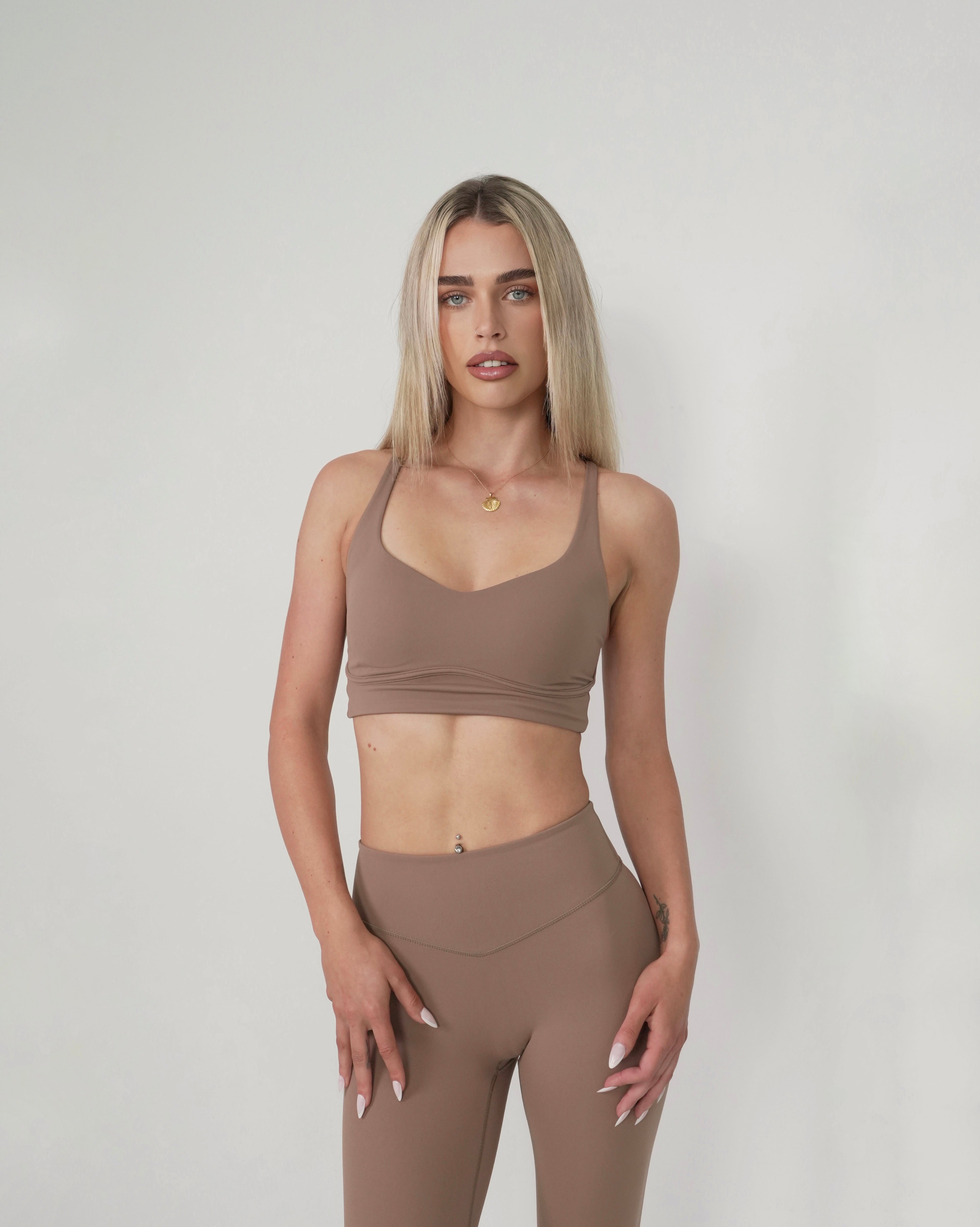 Crossback Crop | Latte