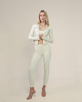 Stitch Contour Leggings | Custard