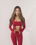 Sculpt Zip Jacket | Raspberry
