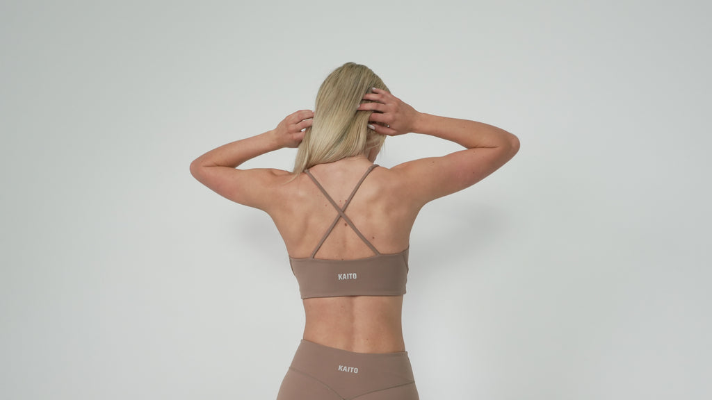 Crossback Crop | Latte