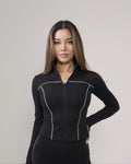 Stitch Contour Jacket | Black